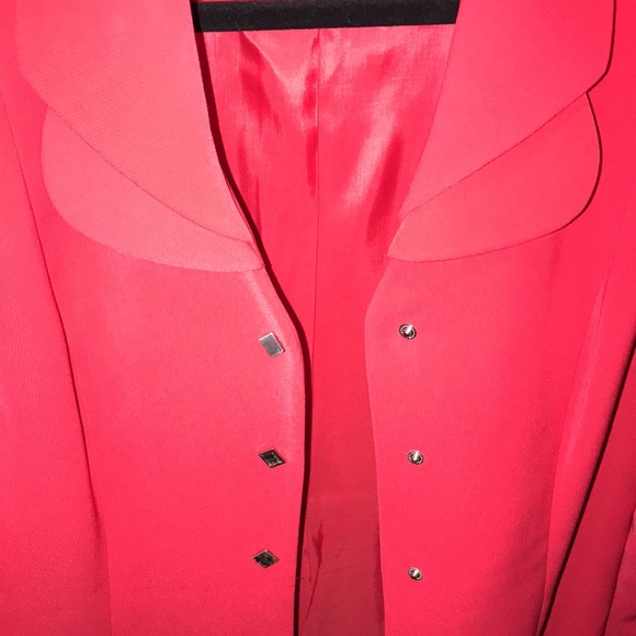 Kasper Petite Shirt Dress, Red, Sz 4P, EUC! - Picture 5 of 14